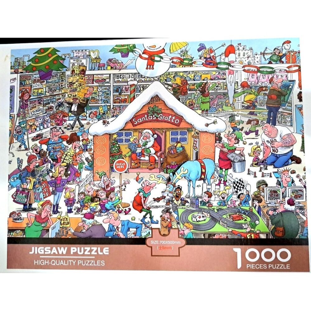 High-Quality Puzzles Santa's Grotto 1000 Piece Jigsaw Puzzle
